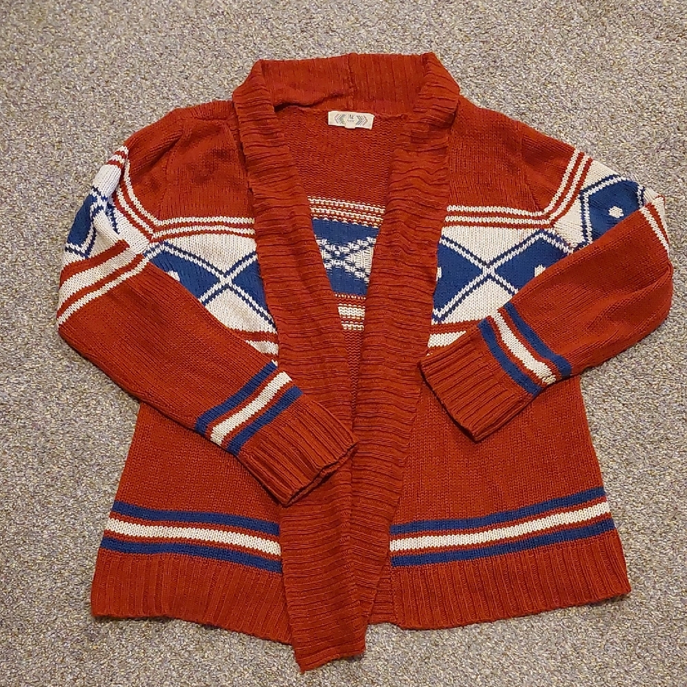 Slouchy Geometric Cardigan